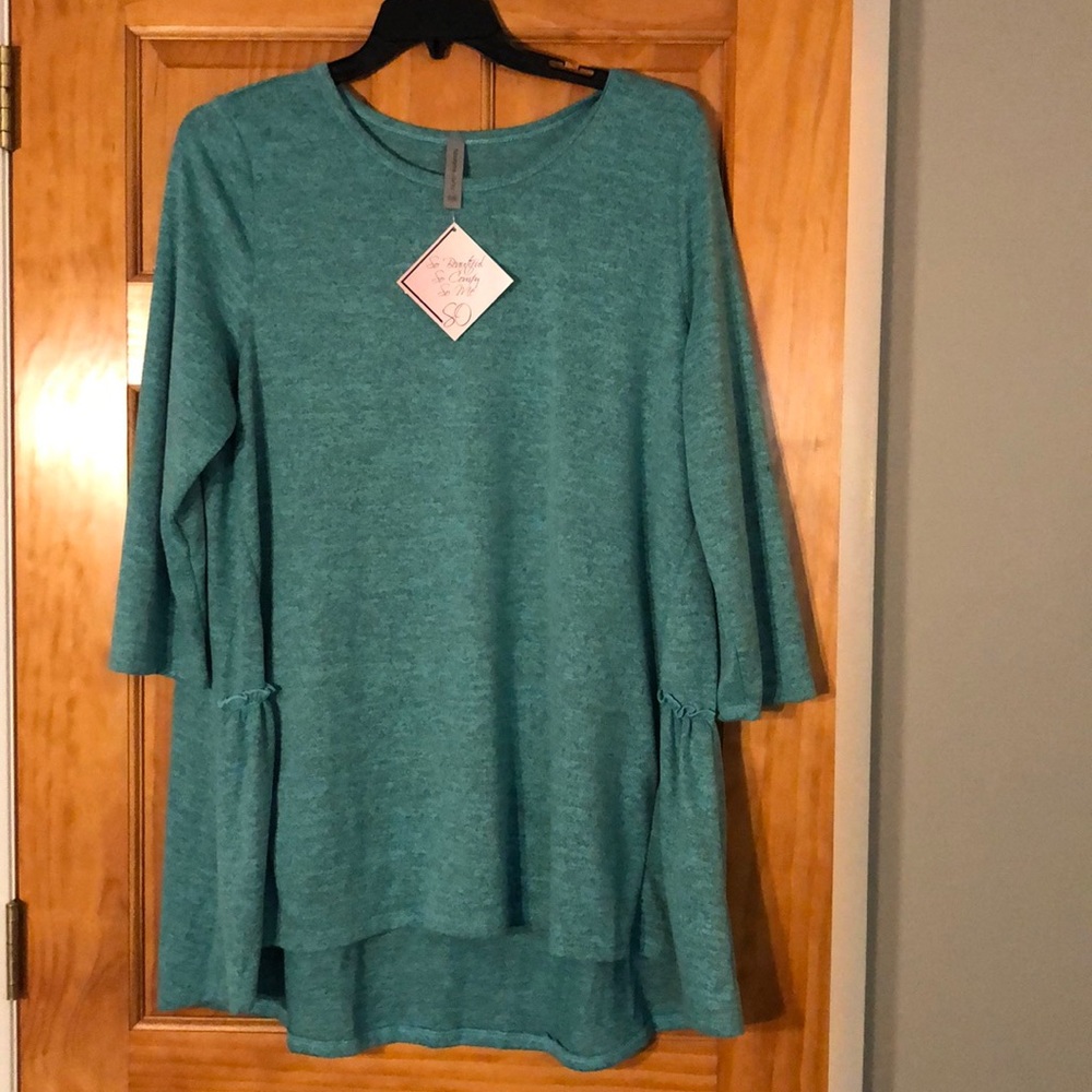 NWT Honeyme Curvy 3/4 Sweater Plus Top XXXL / 3X